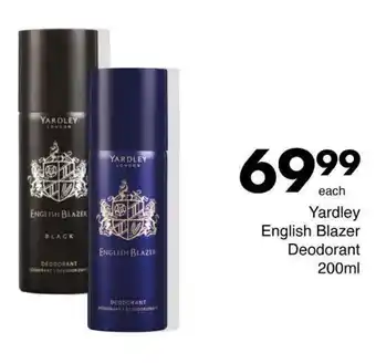 Save Yardley English Blazer Deodorant offer