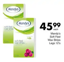 Save Mandy's Soft Feel Wax Strips Legs offer