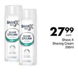 Save Shave X Shaving Cream offer