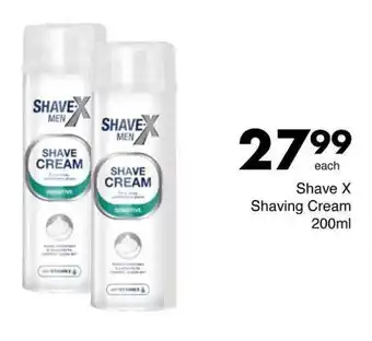 Save Shave X Shaving Cream offer