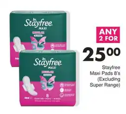 Save Stayfree Maxi Pads offer