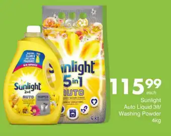 Save Sunlight Auto Liquid/ Washing Powder offer