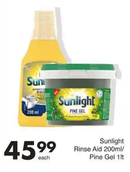 Save Sunlight Rinse Aid/ Pine Gel offer