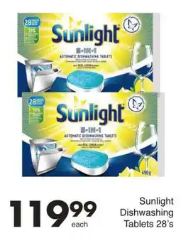 Save Sunlight Dishwashing Tablets offer