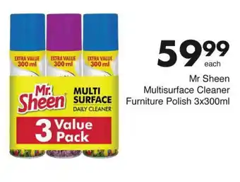 Save Mr Sheen Multisurface Cleaner Furniture Polish offer