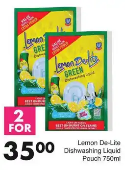 Save Lemon De-Lite Dishwashing Liquid Pouch offer