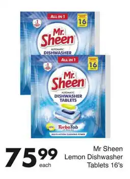 Save Mr Sheen Lemon Dishwasher Tablets offer