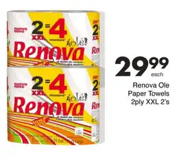 Save Renova Ole Paper Towels 2ply XXL offer
