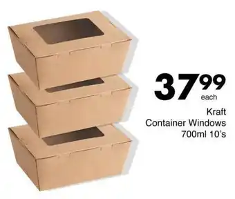 Save Kraft Container Windows offer