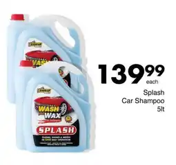 Save Splash Car Shampoo offer