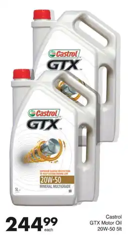 Save Castrol GTX Motor Oil 20W-50 offer