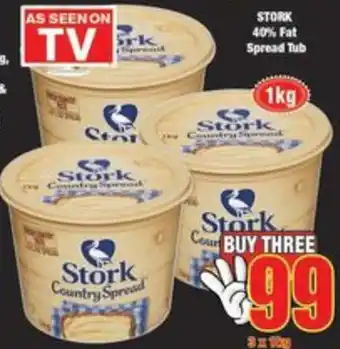 Boxer Superstores Stork Country Spread Tub 40% Fat 1kg offer