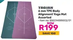 Game TROJAN 6 mm TPE Body Alignment Yoga Mat Assorted offer