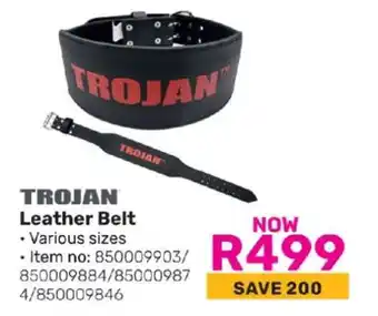 Game TROJAN Leather Belt offer
