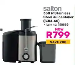 Game Salton 350 W Stainless Steel Juice Maker (SJM-40) offer