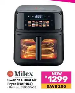 Game Milex Swan 11 L Dual Air Fryer (MAF104) offer