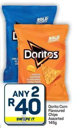 Pick n Pay Hypermarket Dorito Corn Flavoured Chips Assorted 145g offer