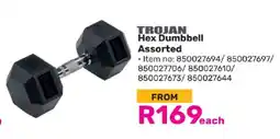 Game TROJAN Hex Dumbbell Assorted offer