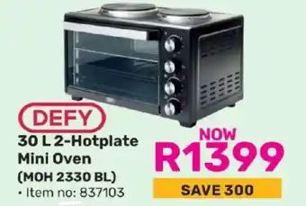 Game DEFY 30 L 2-Hotplate Mini Oven offer