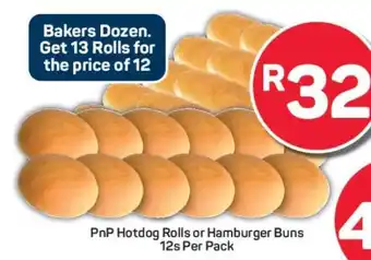 Pick n Pay PnP Hotdog Rolls or Hamburger Buns offer