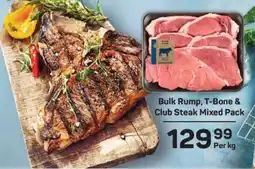 Pick n Pay Bulk Rump, T-Bone & Club Steak Mixed Pack offer