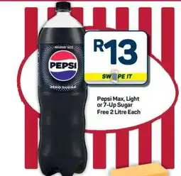 Pick n Pay Hypermarket Pepsi Max, Light or 7-Up Sugar Free offer