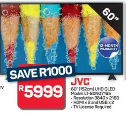 Pick n Pay Hypermarket JVC 60 UHD QLED TV offer