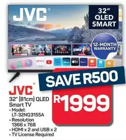 Pick n Pay Hypermarket JVC 32 (81cm) QLED Smart TV offer