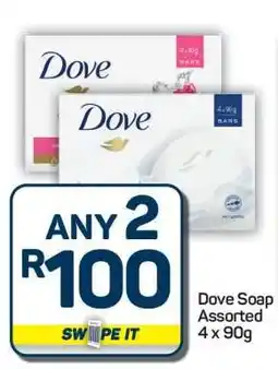 Pick n Pay Hypermarket Dove Soap Assorted 4 x 90g offer