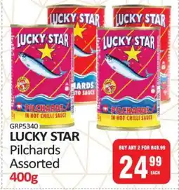 KitKat Cash and Carry Lucky Star Pilchards Assorted-400g offer