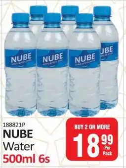 KitKat Cash and Carry NUBE Water 500ml 6s offer