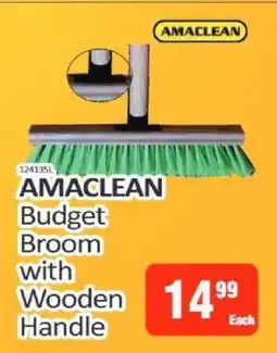 KitKat Cash and Carry AMACLEAN Budget Broom with Wooden Handle offer