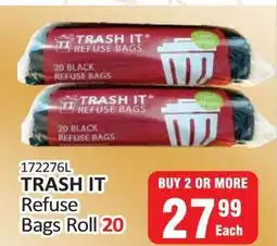 KitKat Cash and Carry TRASH IT Refuse Bags Roll 20 offer