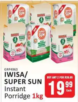 KitKat Cash and Carry IWISA/SUPER SUN Instant Porridge 1kg offer