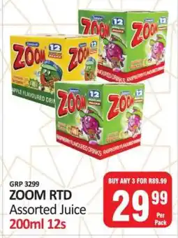 KitKat Cash and Carry ZOOM RTD Assorted Juice 200ml 12s offer