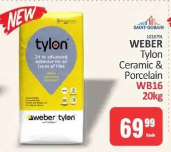KitKat Cash and Carry WEBER Tylon Ceramic & Porcelain WB16 20kg offer