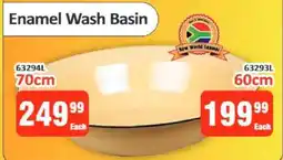 KitKat Cash and Carry Enamel Wash Basin 70cm offer