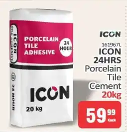 KitKat Cash and Carry ICON 24HRS Porcelain Tile Cement 20kg offer