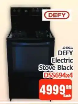 KitKat Cash and Carry DEFY Electric Stove Black DSS694x4 offer