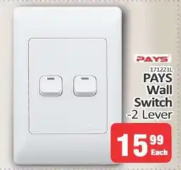 KitKat Cash and Carry PAYS Wall Switch - 2 Lever offer