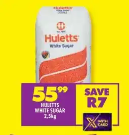 Shoprite Huletts White Sugar 2.5kg offer