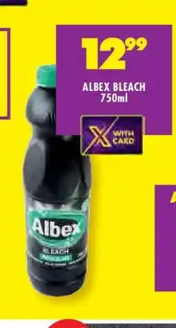 Shoprite ALBEX BLEACH 750ml offer