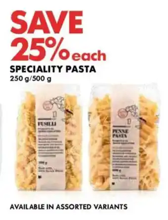 Woolworths Speciality pasta offer