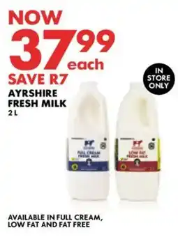 Woolworths Ayrshire fresh milk offer