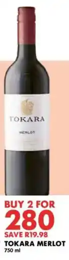 Woolworths Tokara merlot offer