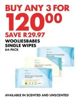 Woolworths Wooliesbabes single wipes offer