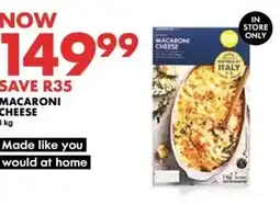 Woolworths Macaroni Cheese offer