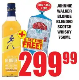 Boxer Liquors Johnnie walker blonde blended scotch whisky offer
