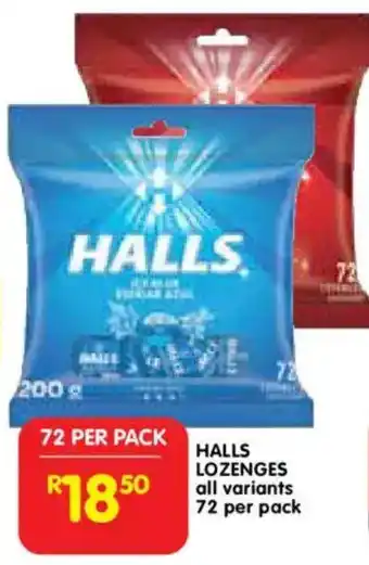 Shoprite Halls lozenges offer