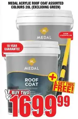 Boxer Build Medal acrylic roof coat assorted colours offer